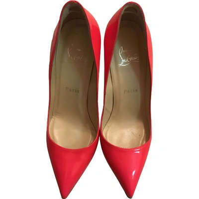 Pre-owned Christian Louboutin Pigalle Patent Leather Heels In Pink