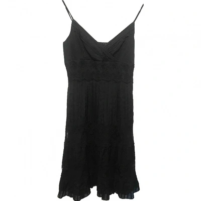 Pre-owned Ann Taylor Silk Mid-length Dress In Black