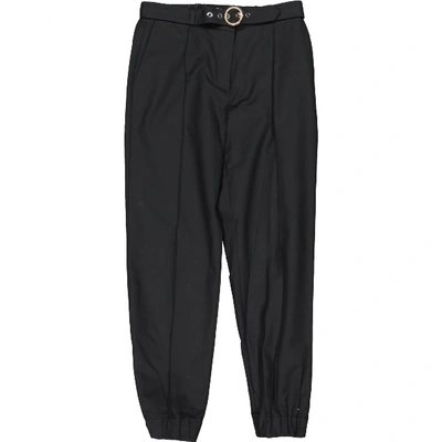 Pre-owned Kenzo Straight Trousers In Black
