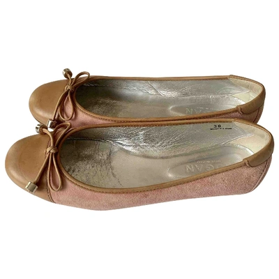 Pre-owned Hogan Ballet Flats In Pink