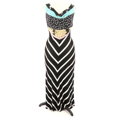 Pre-owned Christian Lacroix Maxi Dress In Black
