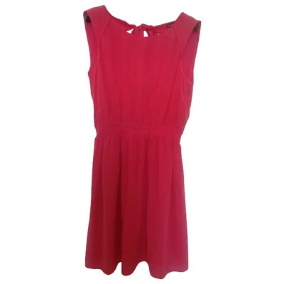 Pre-owned Comptoir Des Cotonniers Silk Dress In Red