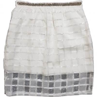 Pre-owned Brigitte Bardot Mid-length Skirt In White