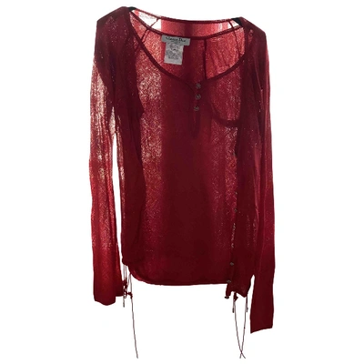 Pre-owned Dior Red Viscose Knitwear
