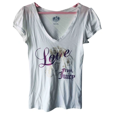 Pre-owned Juicy Couture White Cotton Top