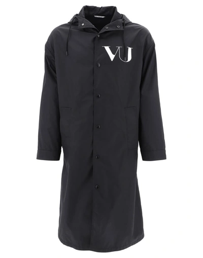 Valentino X Undercover Ufo Print Parka In Black