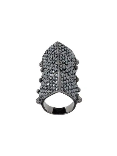 Vivienne Westwood 'regent' Ring Mit Kristallbesatz In Metallic