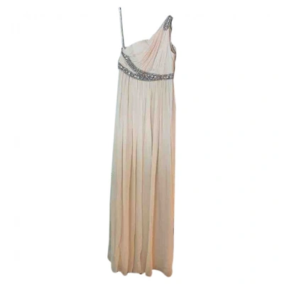 Pre-owned Marchesa Notte Maxi Dress In White