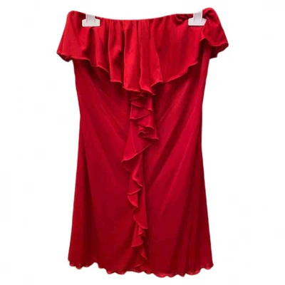 Pre-owned Patrizia Pepe Mini Dress In Red