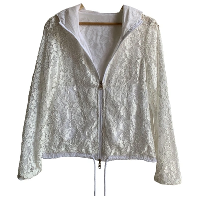 Pre-owned Patrizia Pepe Jacket In White