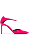 Saint Laurent Anja D'orsay Pumps In Fuchsia