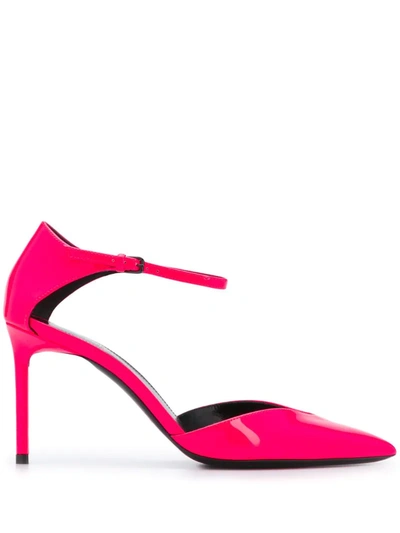 Saint Laurent Anja D'orsay Pumps In Fuchsia