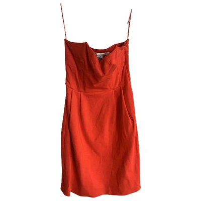 Pre-owned Diane Von Furstenberg Mini Dress In Red