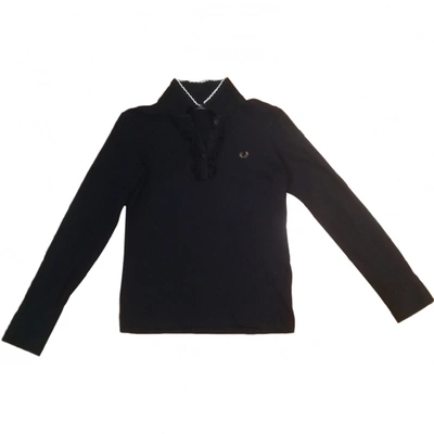 Pre-owned Fred Perry Black Cotton Top