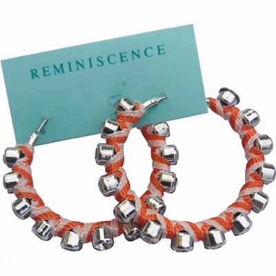 Pre-owned Reminiscence Silver Earrings In Orange