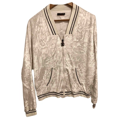 Pre-owned Roberto Cavalli Jacket In White