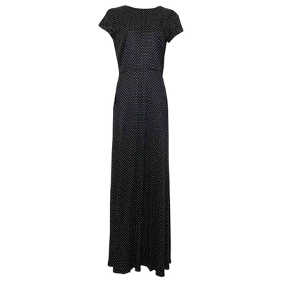 Pre-owned Alexander Terekhov Silk Maxi Dress In Black