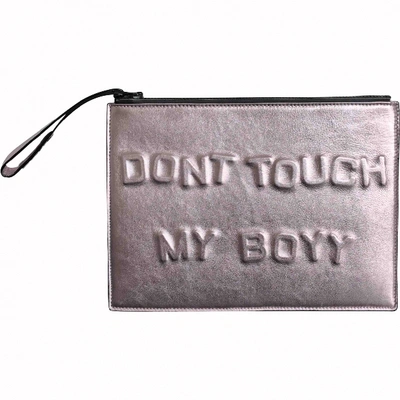 Pre-owned Boyy Metallic Leather Clutch Bag