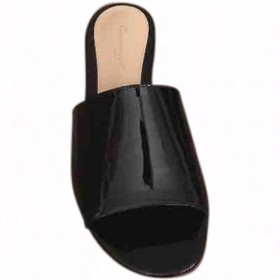 Pre-owned Gianvito Rossi Patent Leather Mules In Black