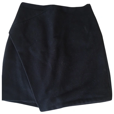 Pre-owned Carven Blue Wool Skirt