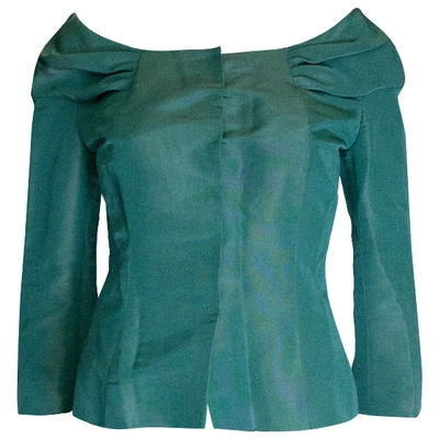 Pre-owned Alberta Ferretti Short Vest In Green