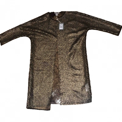 Pre-owned Hoss Intropia Cardi Coat In Gold