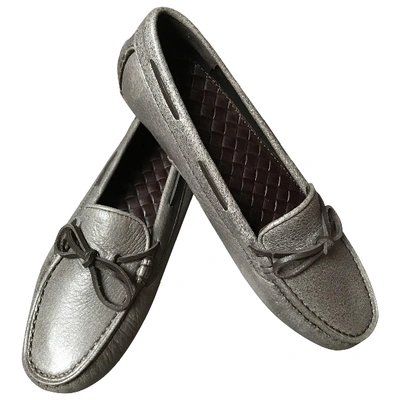 Pre-owned Bottega Veneta Leather Flats In Brown