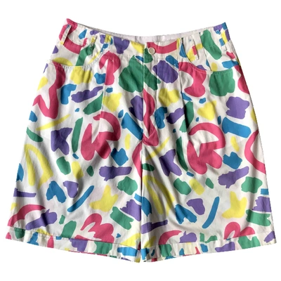 Pre-owned Moschino Multicolour Cotton Shorts