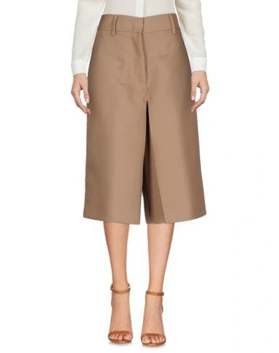 Jil Sander Cropped Pants & Culottes In Light Brown