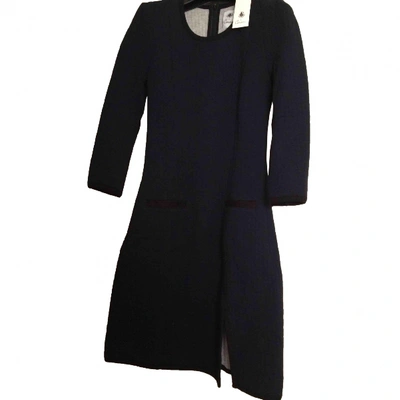 Pre-owned Petit Bateau Mid-length Dress In Navy