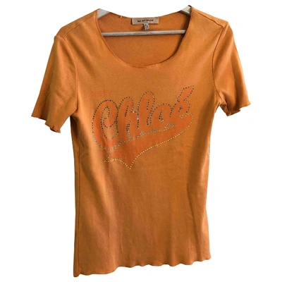 Pre-owned See By Chloé Orange Cotton Top