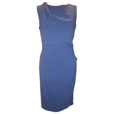 Pre-owned Paule Ka Mid-length Dress In Blue