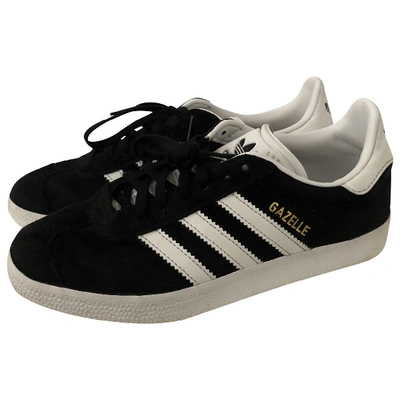 Pre-owned Adidas Originals Gazelle Black Suede Trainers