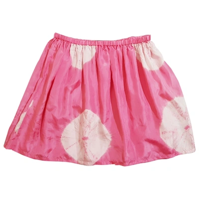 Pre-owned Brigitte Bardot Silk Mid-length Skirt In Pink