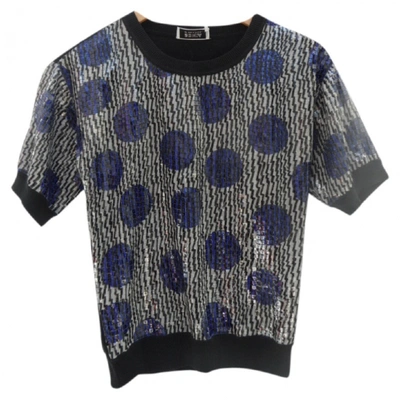 Pre-owned Sonia By Sonia Rykiel Glitter Blouse In Blue