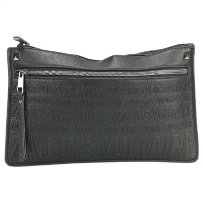 Pre-owned Zadig & Voltaire Leather Purse In Black