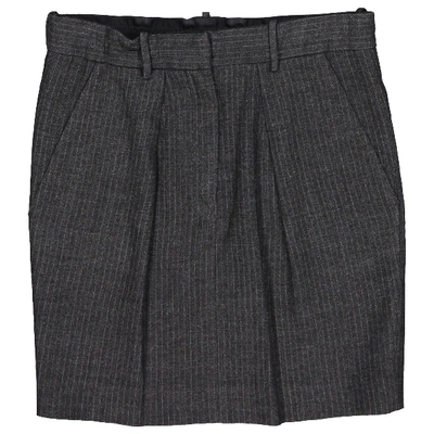Pre-owned Isabel Marant Wool Mid-length Skirt In Grey