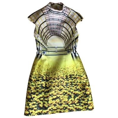 Pre-owned Mary Katrantzou Mini Dress In Yellow