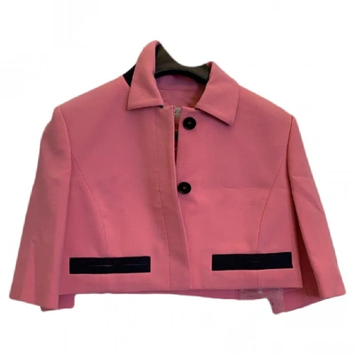 Pre-owned Emilio Pucci Wool Jacket In Pink