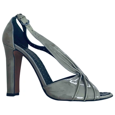 Pre-owned Moschino Cheap And Chic Patent Leather Sandals