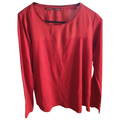 Pre-owned Comptoir Des Cotonniers Silk T-shirt In Red