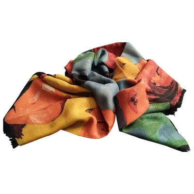 Pre-owned Emanuel Ungaro Wool Stole In Multicolour