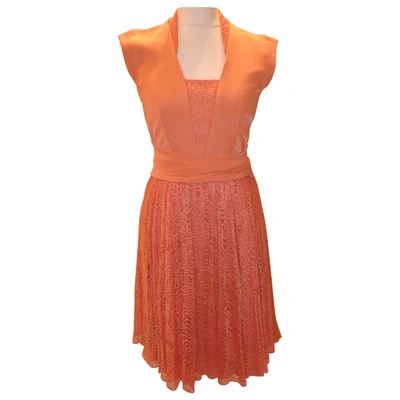 Pre-owned Reiss Mid-length Dress In Orange
