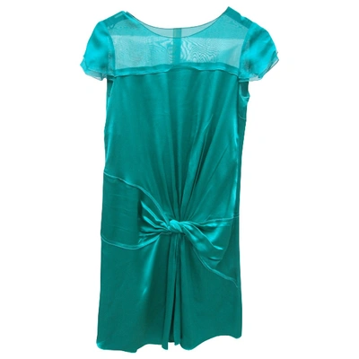 Pre-owned Philosophy Di Alberta Ferretti Silk Mid-length Dress In Green