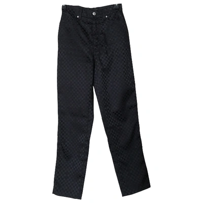 Pre-owned Versace Chino Pants In Black