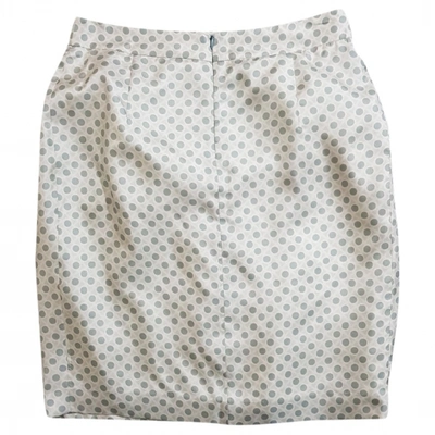 Pre-owned Fabiana Filippi Silk Mid-length Skirt In White
