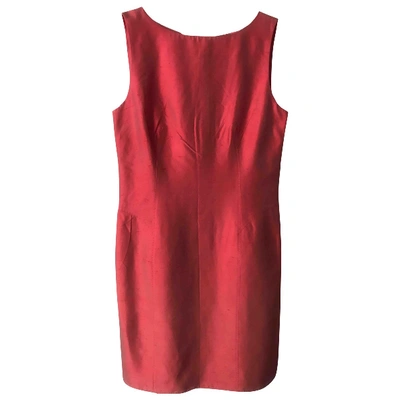 Pre-owned Iceberg Silk Mid-length Dress In Red