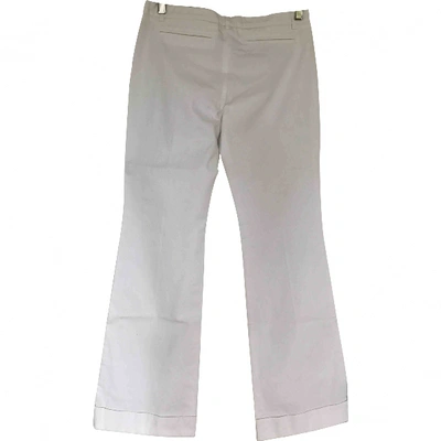 Pre-owned Balenciaga Straight Pants In White