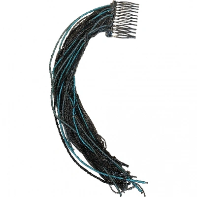 Pre-owned Maison Michel Hair Accessory In Blue