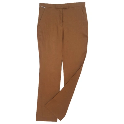 Pre-owned Valentino Linen Straight Pants In Other